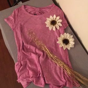 Sonoma short sleeve swing top with back detail